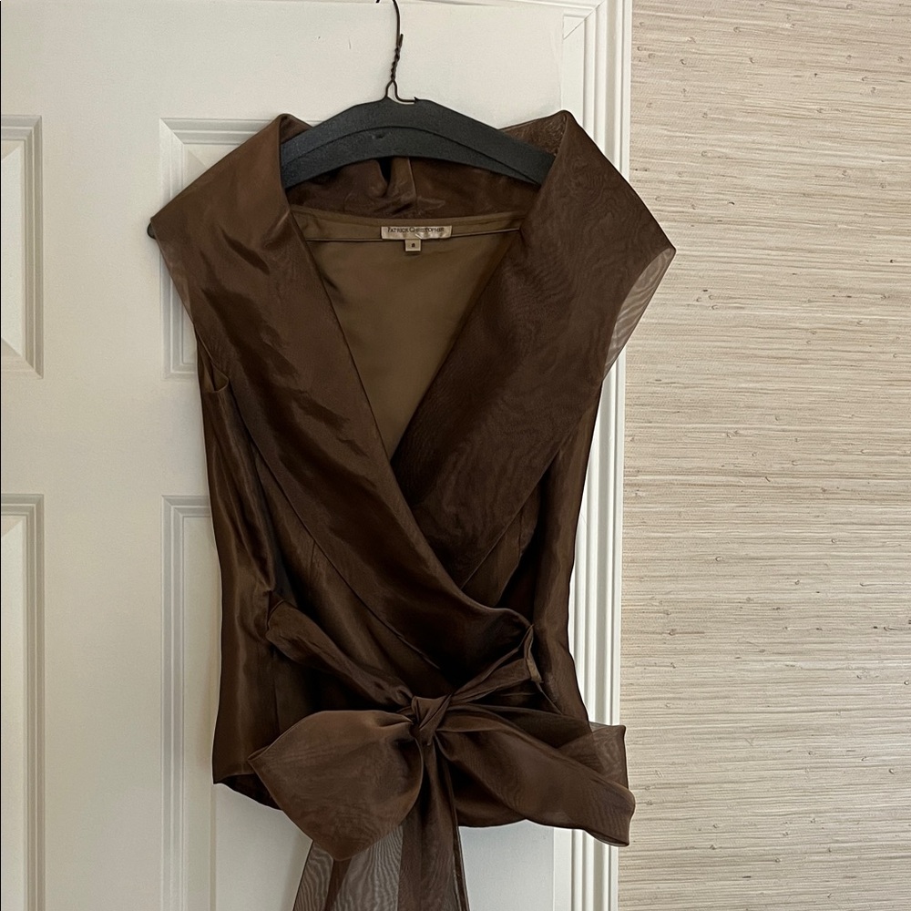 Beautiful evening top with self tie bow